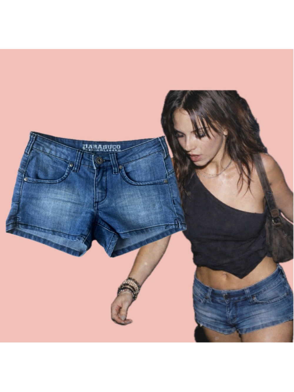 Vintage Y2K Low Rise Denim Micro Shorts Size 26 – Festival Cutoffs